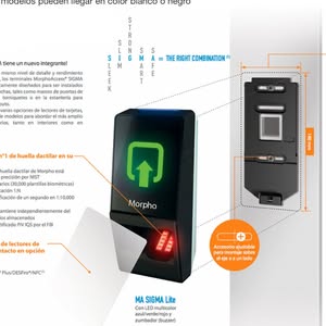 Lector Biométrico Sigma Lite BIO | IDEMIA (Morpho) Aprobado por el FBI