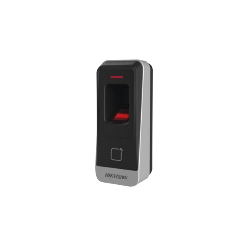 Lector Esclavo HIKVISION DS-K1201A-MF – Huella Digital y Tarjetas MIFARE para Exteriores IP65
