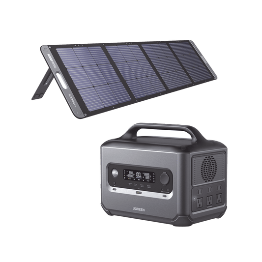Kit de Estación de Energía Portátil UGREEN 1200W (1024Wh) + Panel Solar Plegable 200W
